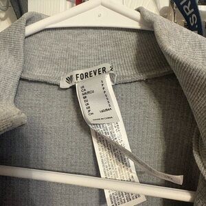 Forever 21 Light Gray Ribbed Sweater